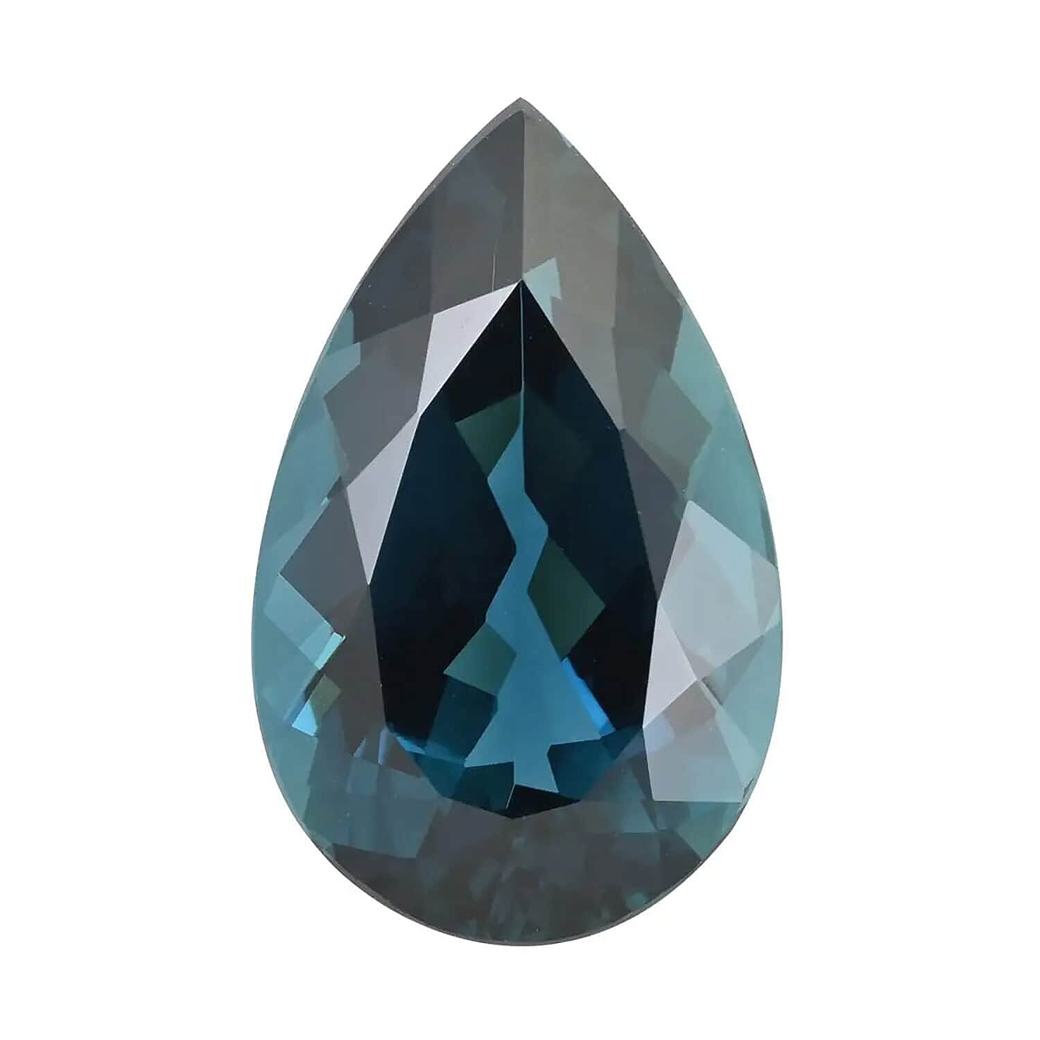 Certified &amp; Appraised 8.98 Ct. AAAA Indicolite Loose Gemstone in Pear Shape 7755837 0
