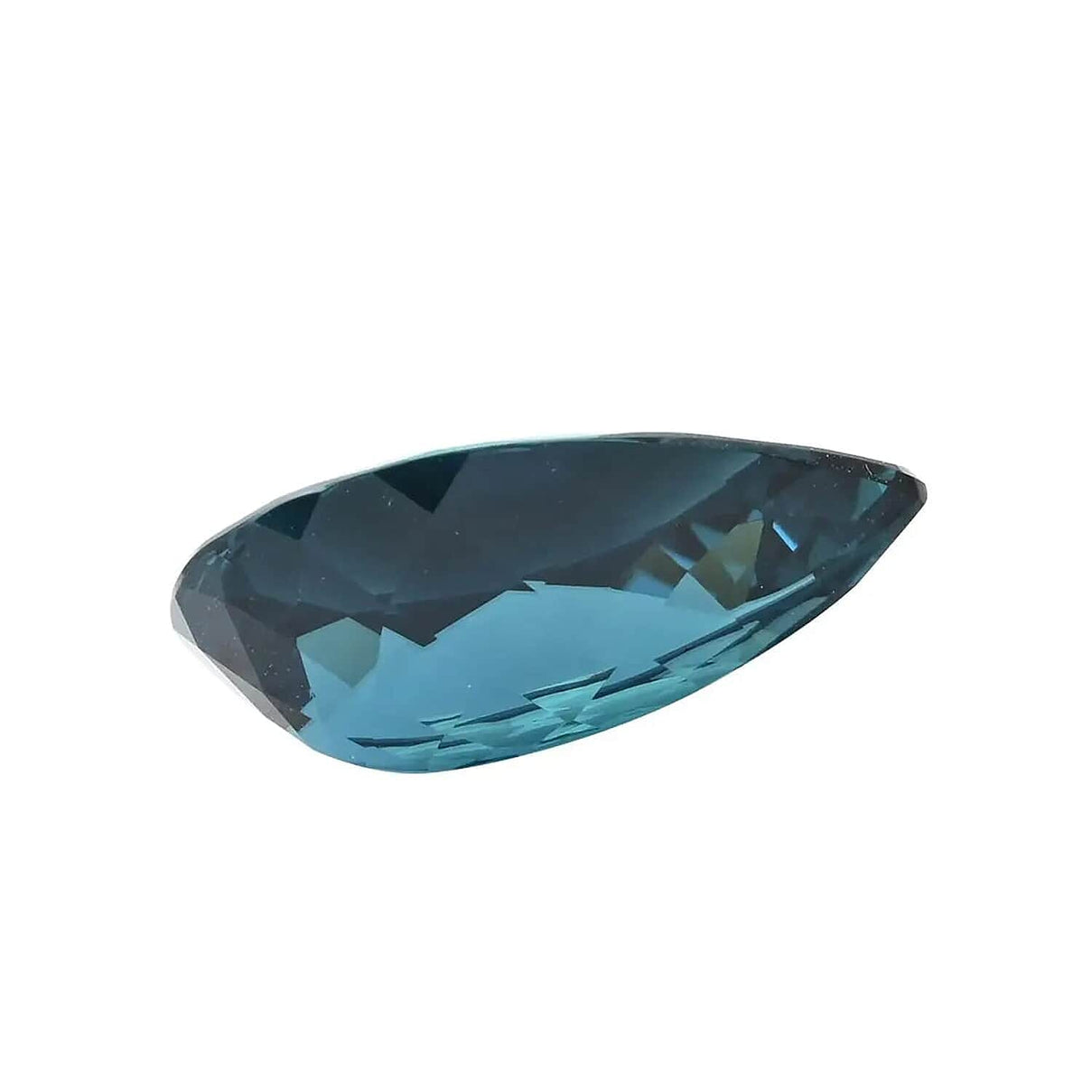 Certified &amp; Appraised 8.98 Ct. AAAA Indicolite Loose Gemstone in Pear Shape 7755837 2