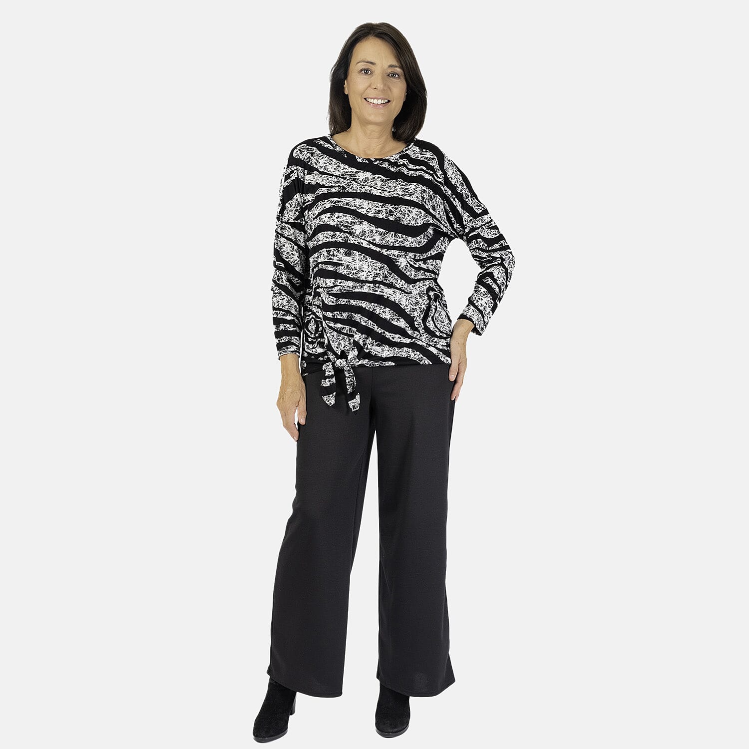 Indigo and Co Tie Front Top 7859234 0