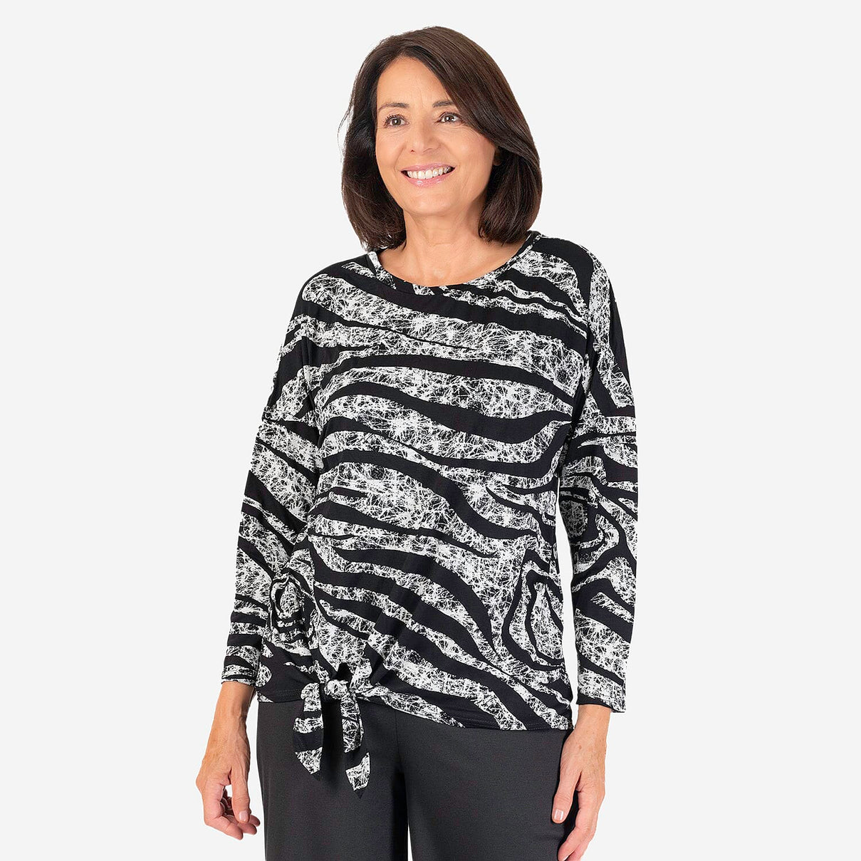 Indigo and Co Tie Front Top 7859234 1