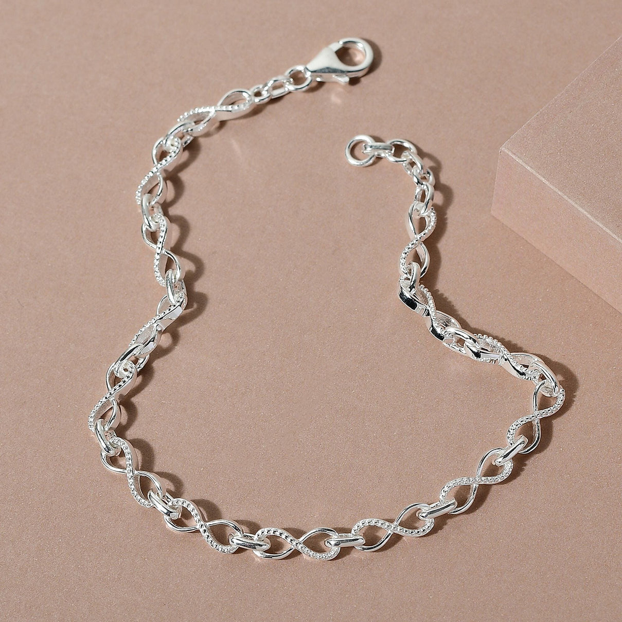Infinity Knot Bracelet in Sterling Silver 5.60 Grams Size 6.5 Inch 3226484 2