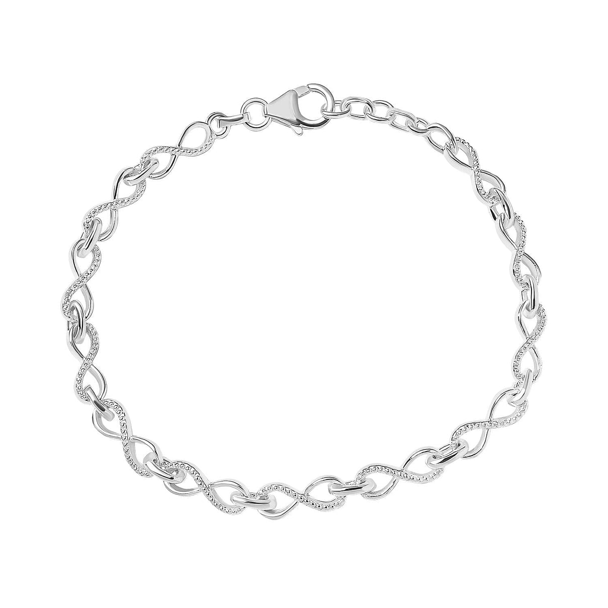 Infinity Knot Bracelet in Sterling Silver 6.20 Grams Size 7 Inch 3226495 0