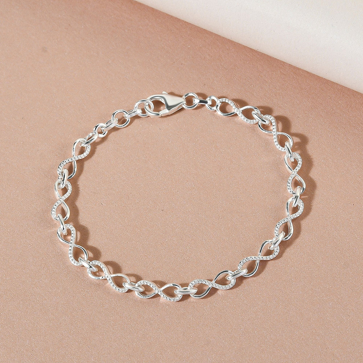 Infinity Knot Bracelet in Sterling Silver 6.20 Grams Size 7 Inch 3226495 2
