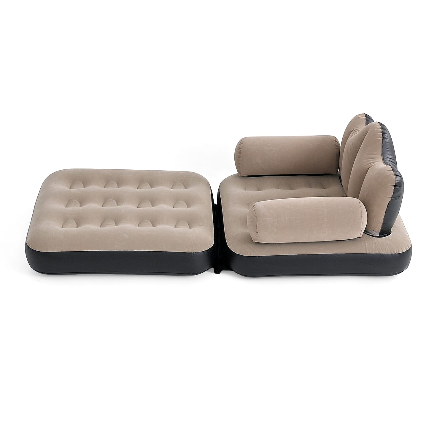 Inflatable Reclining Couch Sofa Bed with Armrest (178 cm) - Beige 8377487 4