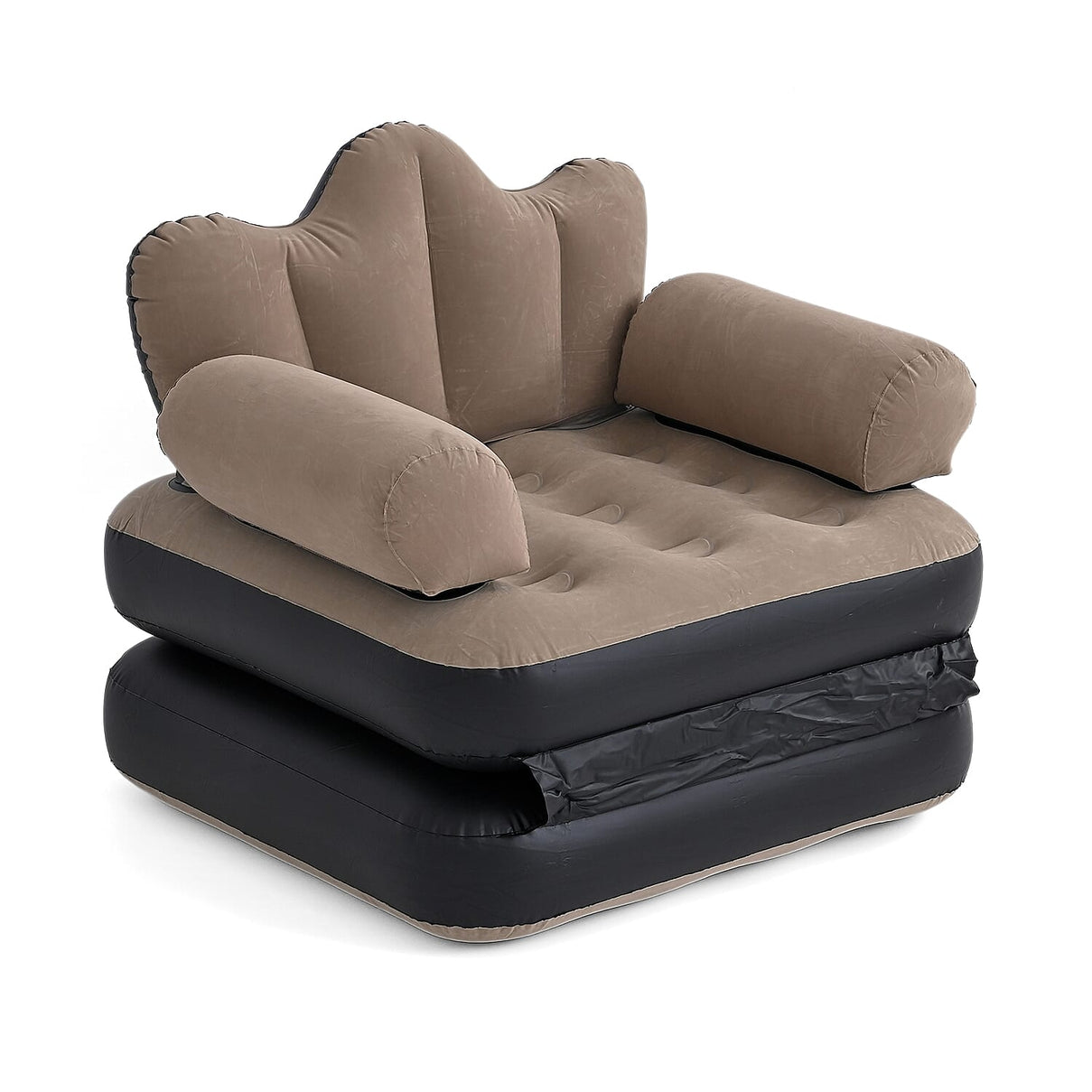 Inflatable Reclining Couch Sofa Bed with Armrest (178 cm) - Beige 8377487 6