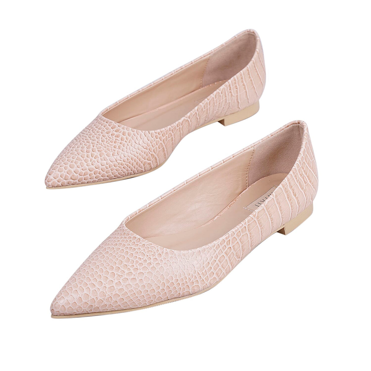 Inyati - VIOLET Croc Slip-On Flat Ballerinas Peach 6089462 0