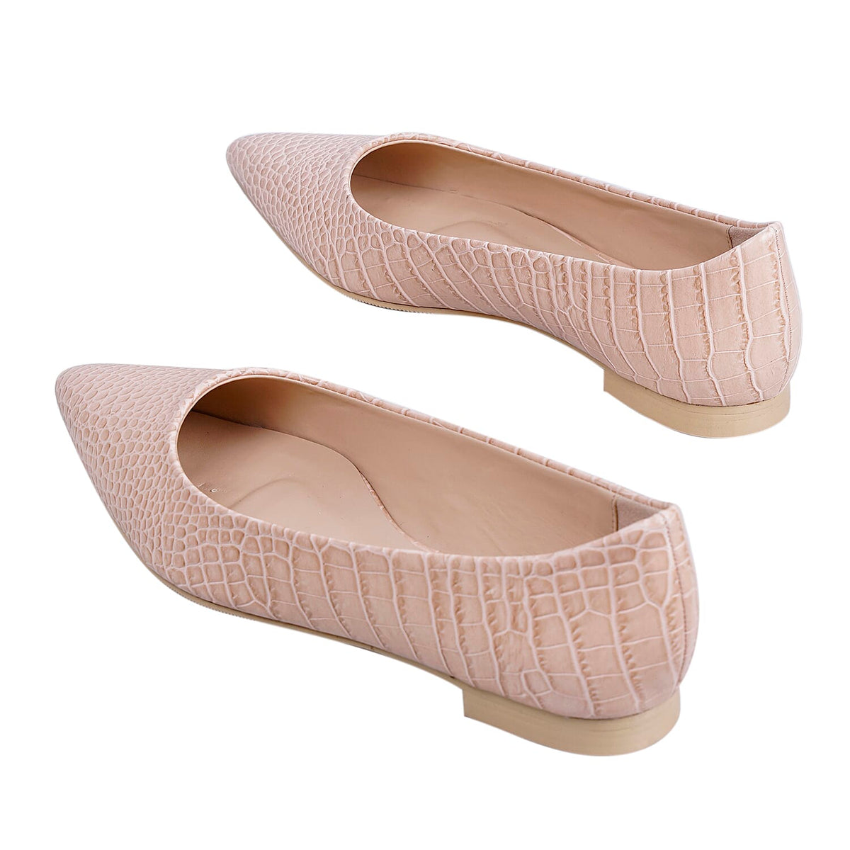 Inyati - VIOLET Croc Slip-On Flat Ballerinas Peach 6089462 2