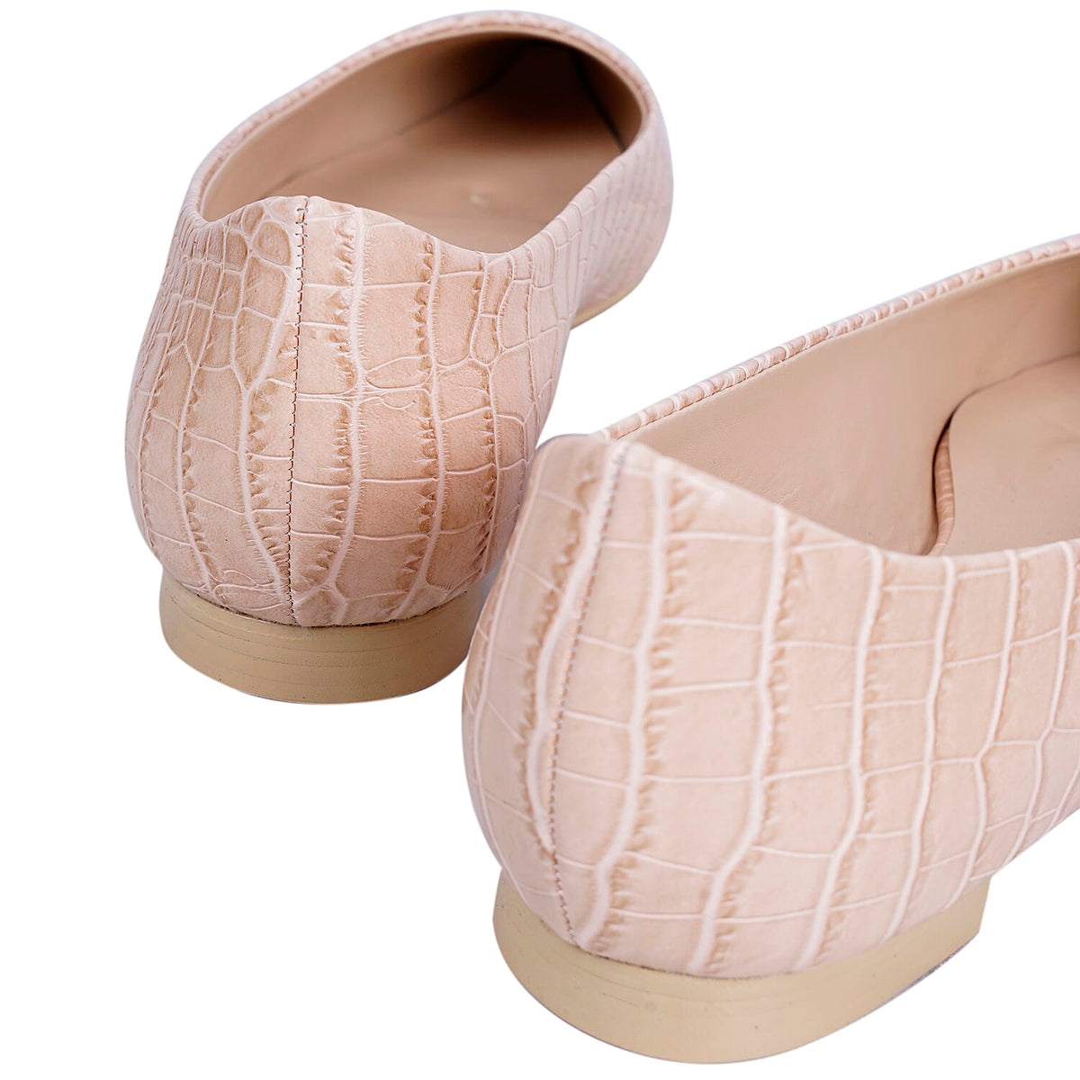 Inyati - VIOLET Croc Slip-On Flat Ballerinas Peach 6089462 3
