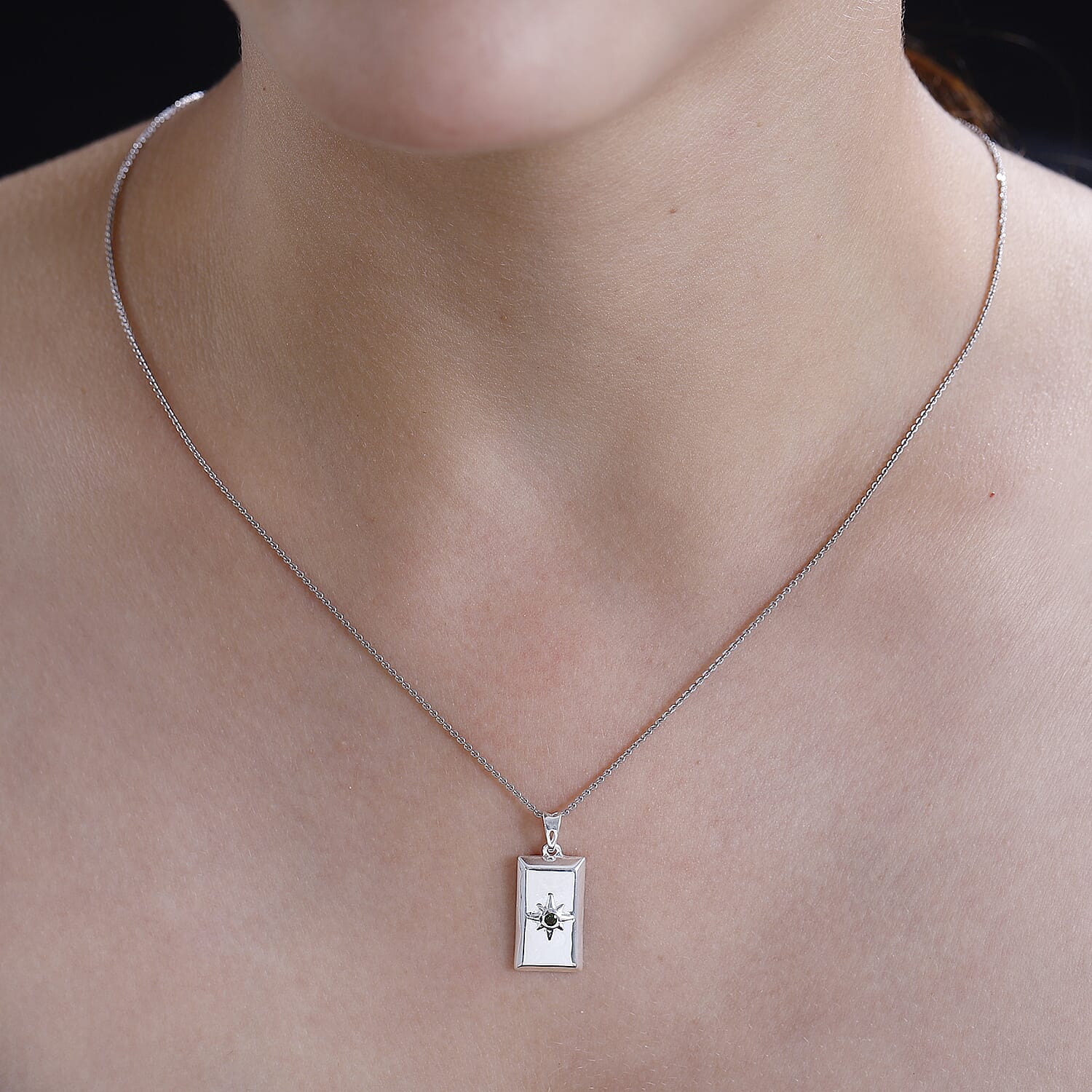 Iolite Ingot Bar Pendant in Sterling Silver 7833452 2