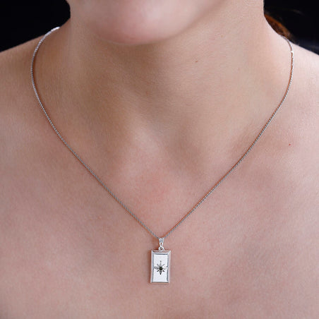 Iolite Ingot Bar Pendant in Sterling Silver 7833452 2