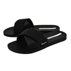 Ipanema Street Slide Rope Flat Sandals (Size 3) - Black