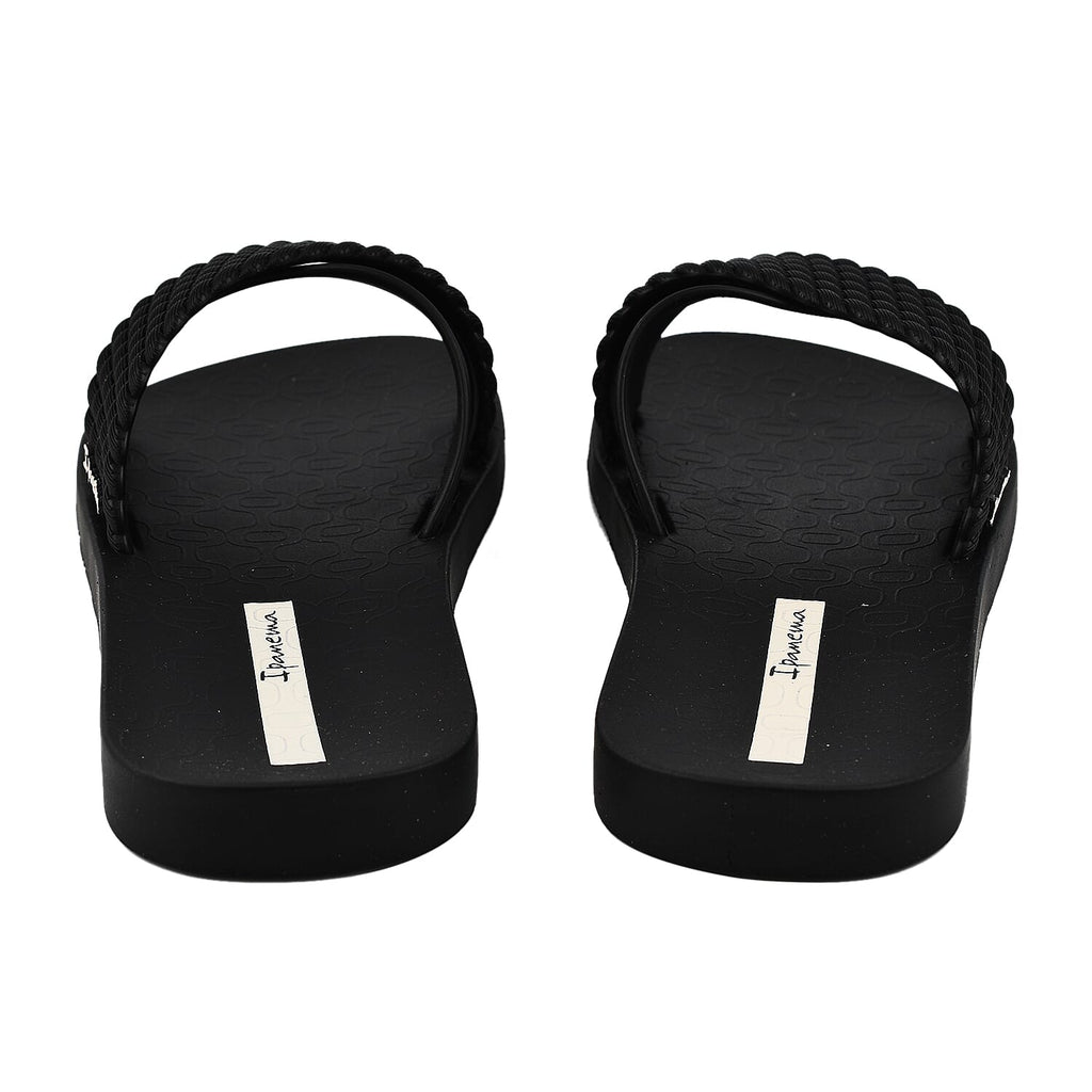 Ipanema Street Slide Rope Flat Sandals (Size 3) - Black