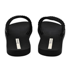 Ipanema Street Slide Rope Flat Sandals (Size 3) - Black