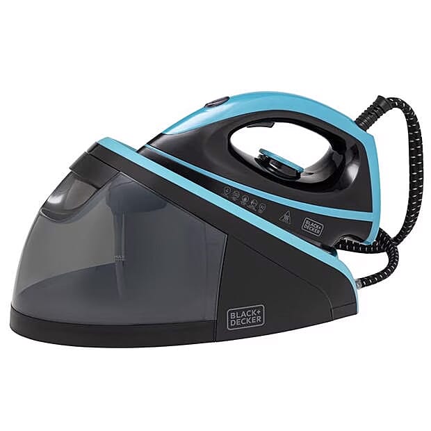 Black & Decker 2800W Steam Station with 1.5L Detachable Water Tank - Black