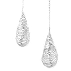 Lucy Q - Sea Rhyme Collection - White Mother of Pearl Necklace (Size 16) in Rhodium Overlay Sterling Silver