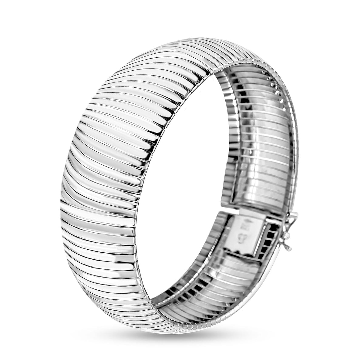 Italian Handmade - Sterling Silver Cleopatra Bracelet (Size - 7.5), 30.50 GM 7629123 4
