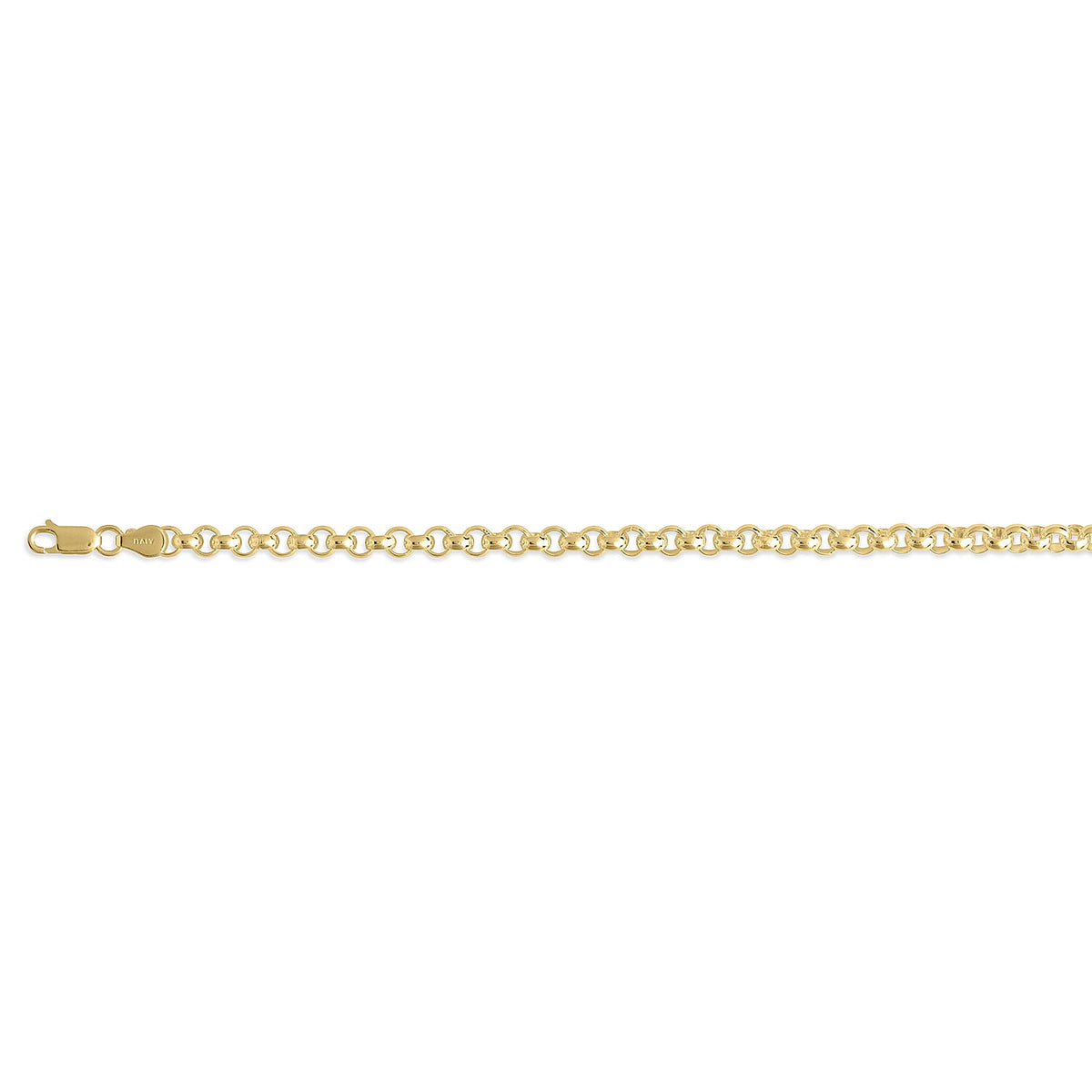 Italian Close Out - Belcher Chain With Lobster Clasp In Yellow Gold Plated Sterling Silver 20 Inch 8110148 1