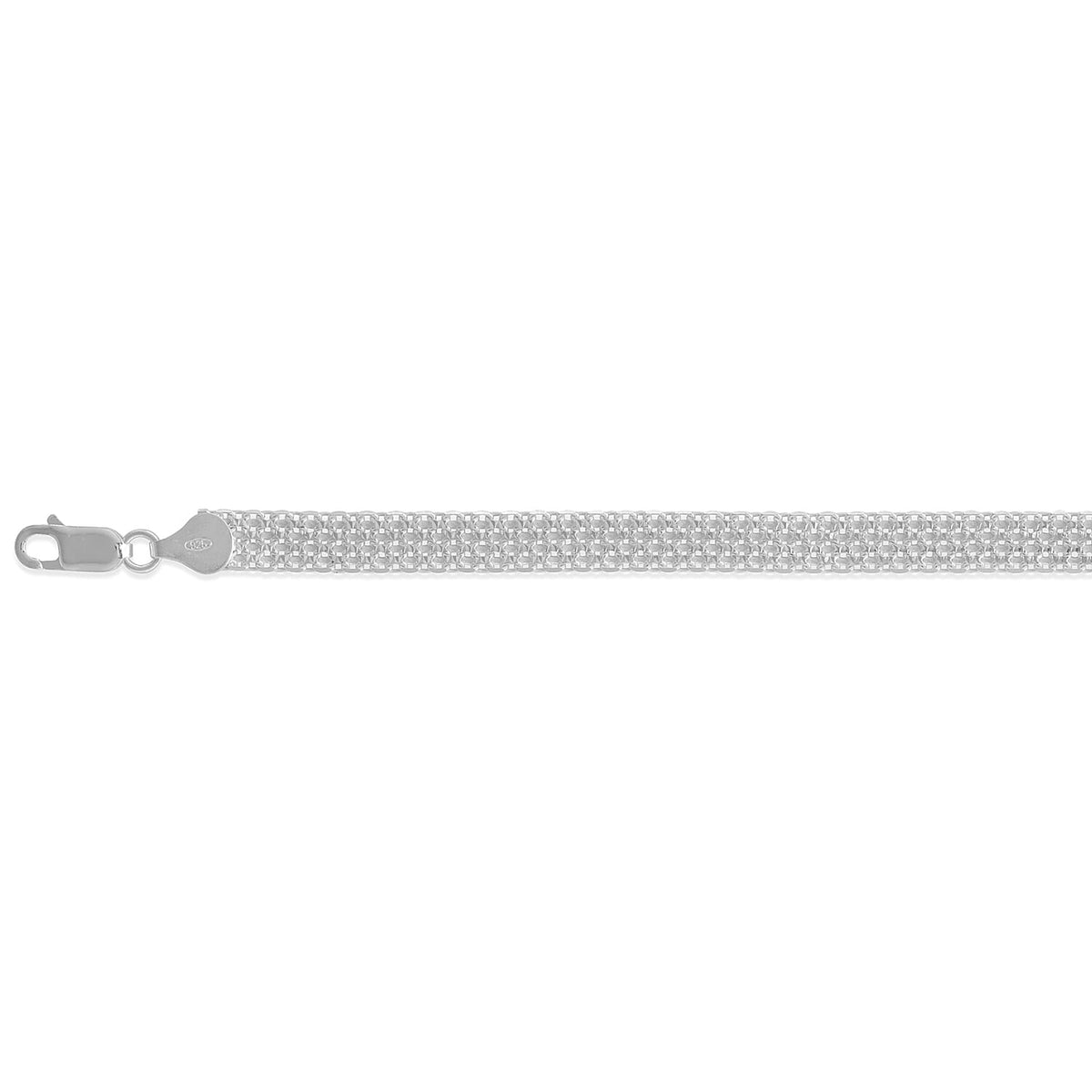 Italian Close Out - Sterling Silver Bracelet (Size - 7.5) with Lobster Clasp 8110093 0
