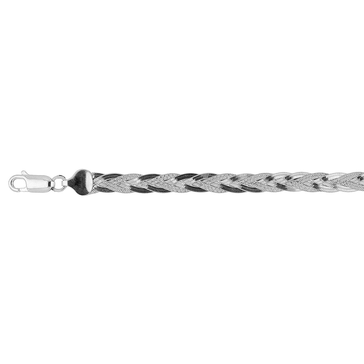 Italian Close Out - Sterling Silver Bracelet (Size - 7.5) with Lobster Clasp Silver Wt. 7.52 Gms. 8110096 0