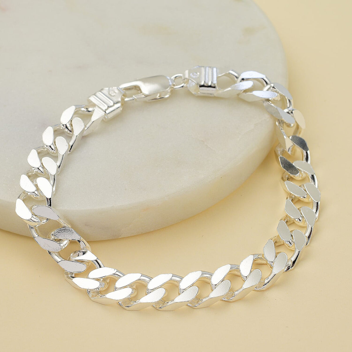 Italian Close Out - Sterling Silver Curb Bracelet (Size - 8),  Silver Wt. 30.0 Gms 7679167 1
