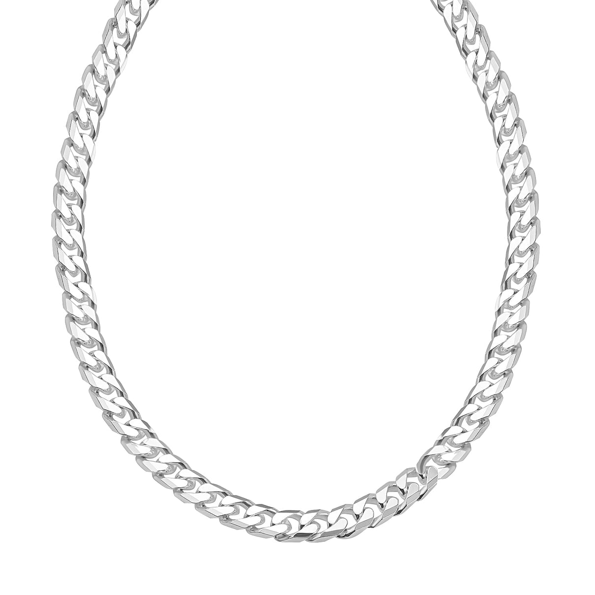 Italian Close Out - Sterling Silver Curb Necklace (Size - 22),  Silver Wt. 27.5 Gms 7679168 0