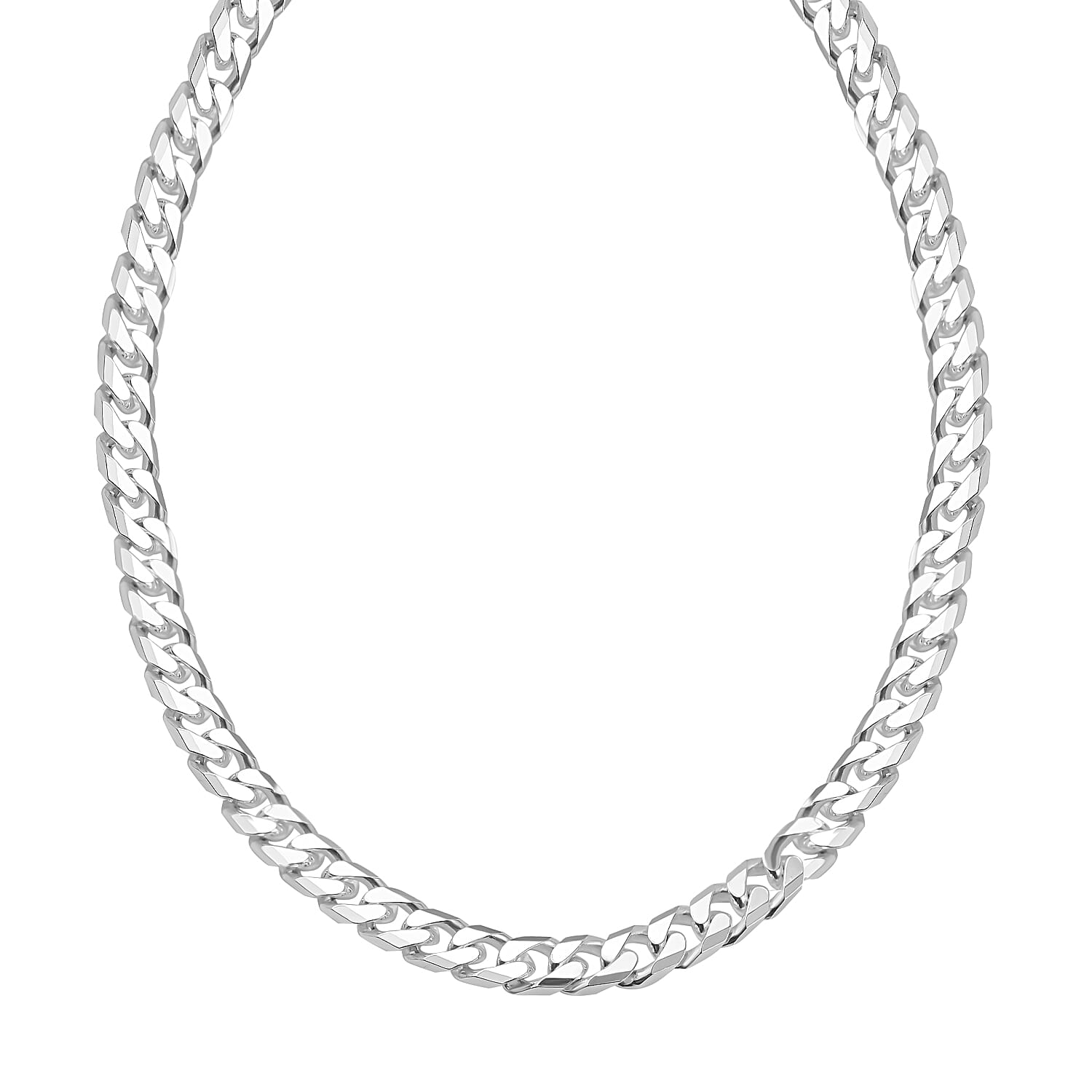Italian Close Out - Sterling Silver Curb Necklace (Size - 22),  Silver Wt. 27.5 Gms 7679168 0