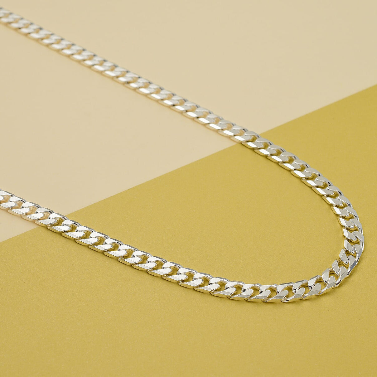 Italian Close Out - Sterling Silver Curb Necklace (Size - 22),  Silver Wt. 27.5 Gms 7679168 1