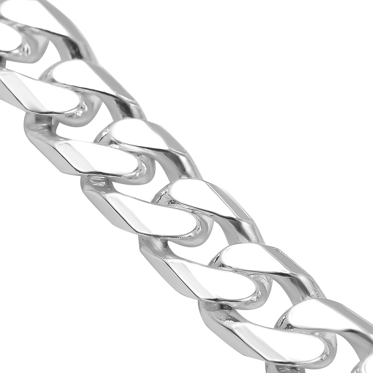 Italian Close Out - Sterling Silver Curb Necklace (Size - 22),  Silver Wt. 27.5 Gms 7679168 2