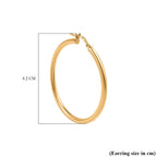 Italian Closeout - 9K Yellow Gold Hoop (40MM) Earrings