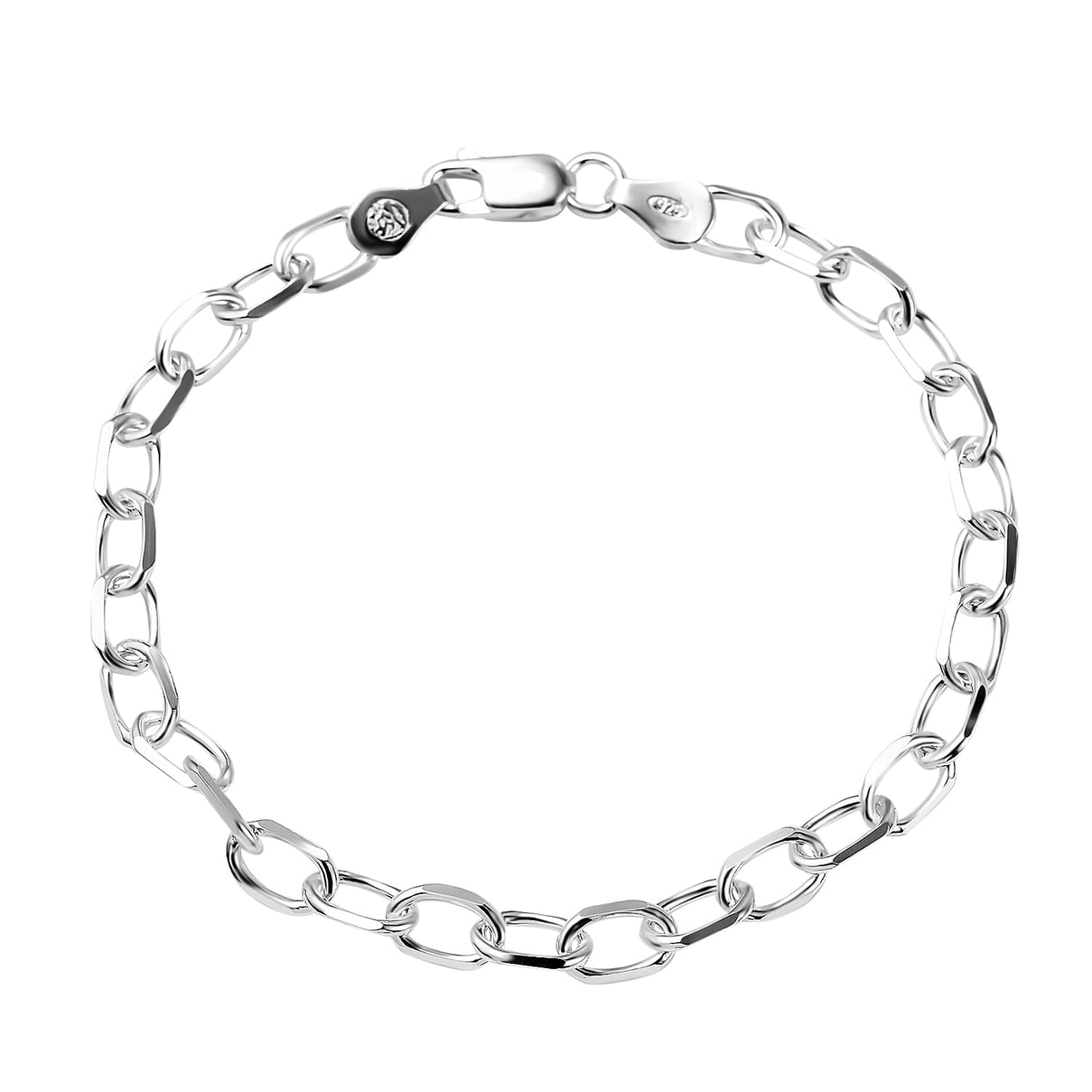 Italian Closeout Cable Bracelet in Sterling Silver(Size - 7.5), Silver Wt. 6.03 Gms 7567211 0