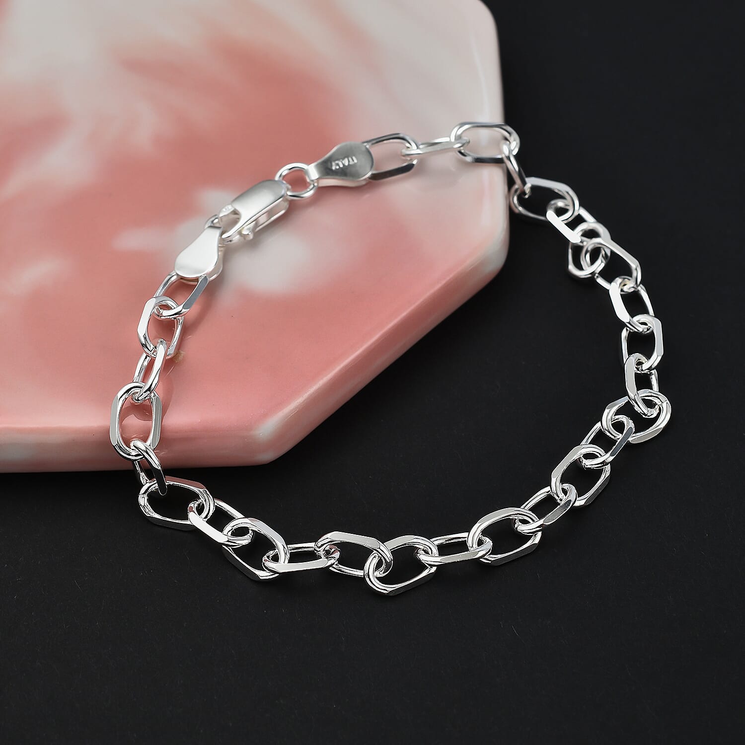 Italian Closeout Cable Bracelet in Sterling Silver(Size - 7.5), Silver Wt. 6.03 Gms 7567211 1
