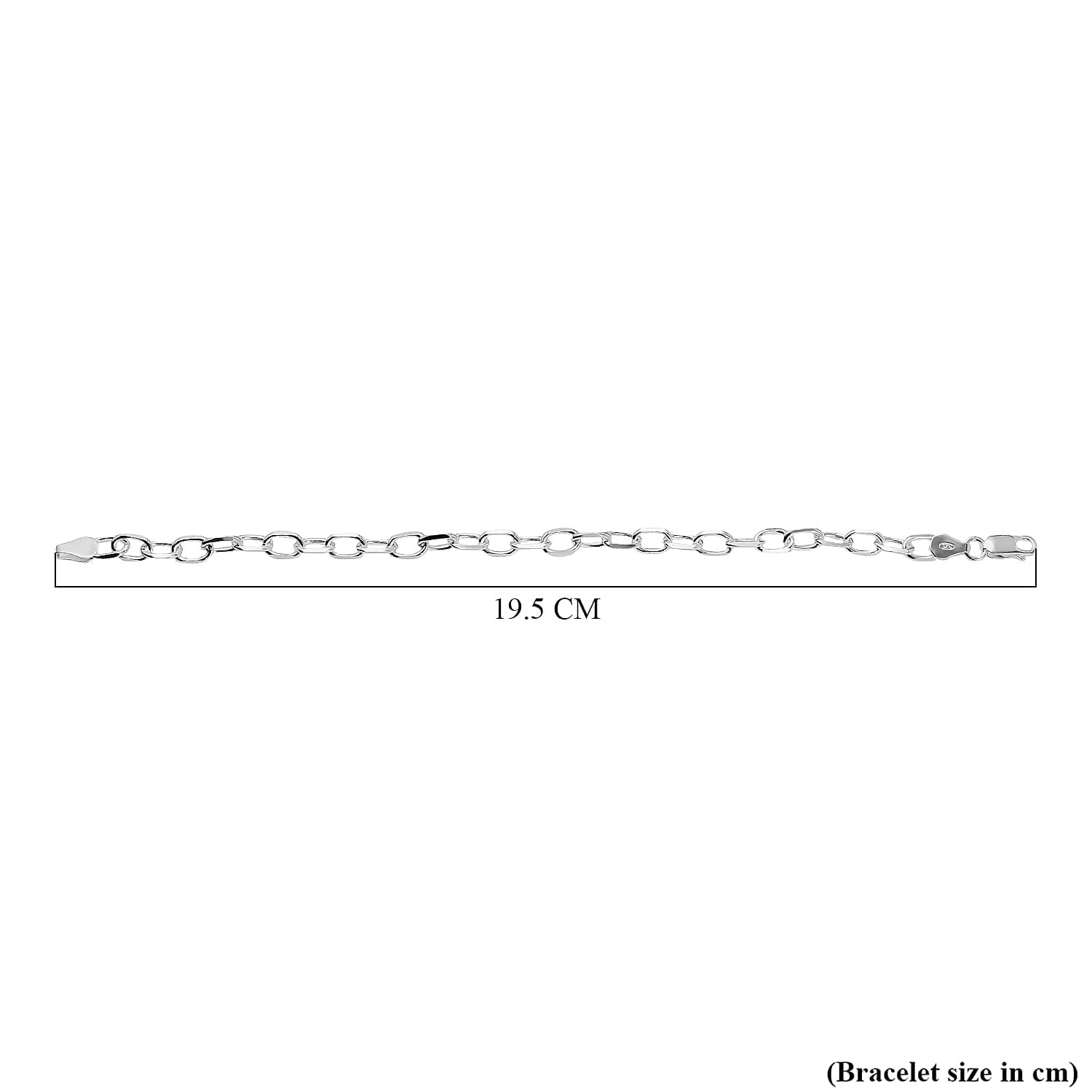 Italian Closeout Cable Bracelet in Sterling Silver(Size - 7.5), Silver Wt. 6.03 Gms 7567211 4