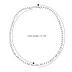 Italian Closeout Cable Necklace in Sterling Silver (Size - 20), Silver Wt 15.50 GM