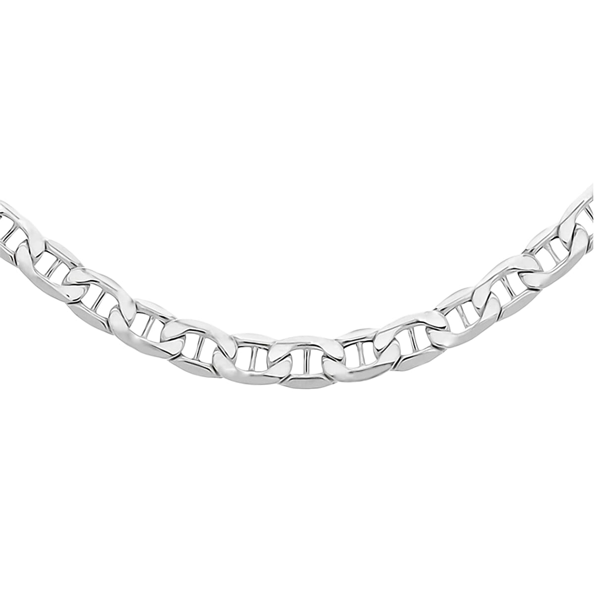 Italian Closeout Deal - Sterling Silver Flat Rambo Necklace (Size - 20), Silver Wt. 16.00 Gms 7666737 0