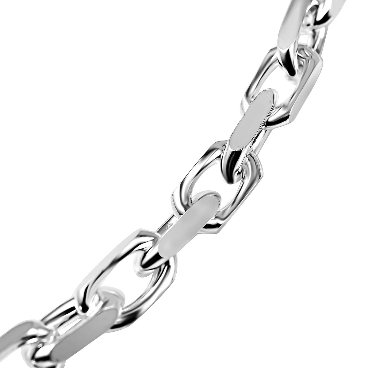 Italian Closeout Deal - Sterling Silver Rolo Necklace (Size - 24), Silver Wt. 50.25 Gms 7566527 2