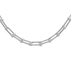 Italian Closeout - Designer Inspired Industrial Necklace in Sterling Silver (Size - 20), Silver Wt. 29.5 Gms