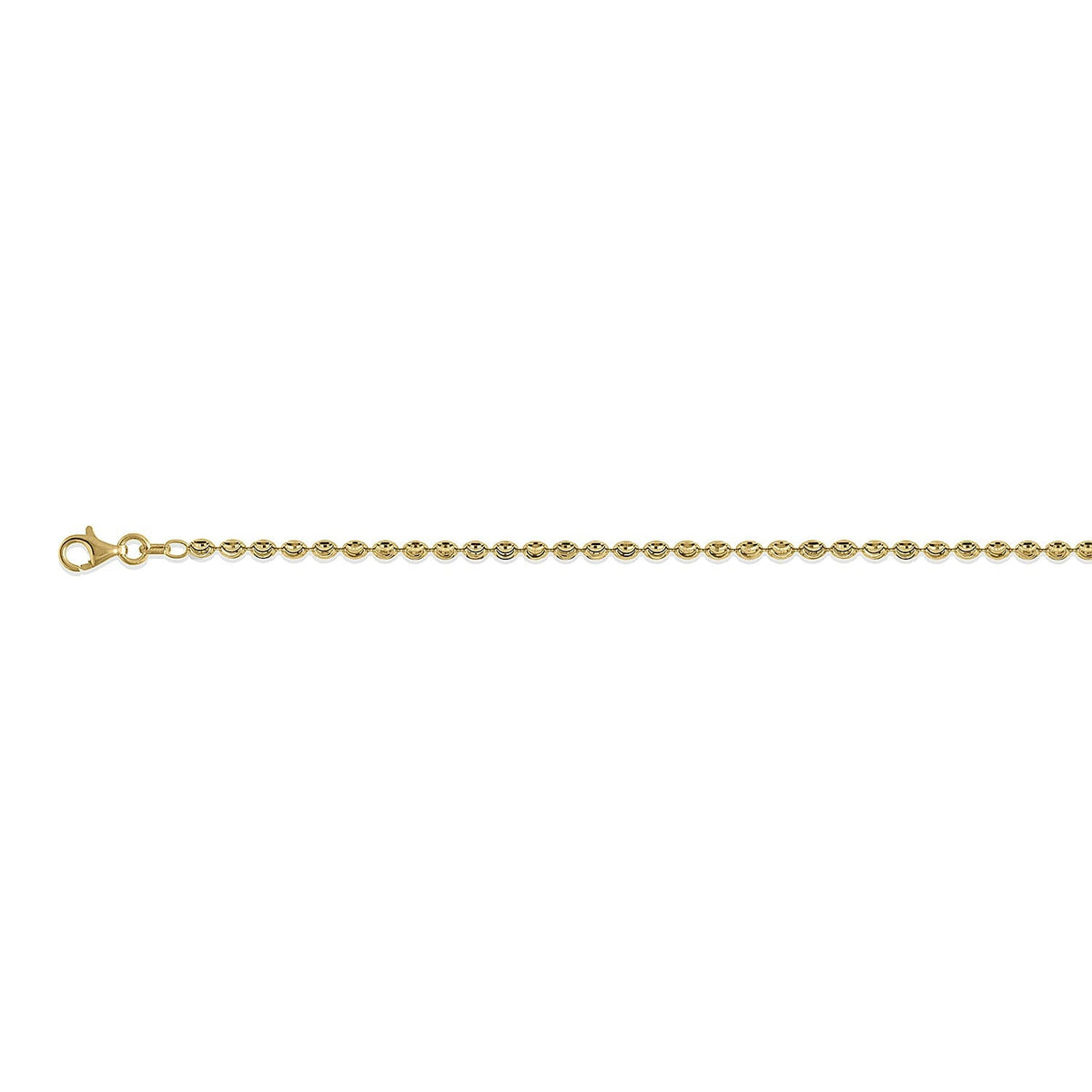 Italian Closeout Diamond Cut Chicco Necklace in Gold Overlay Sterling Silver (Size - 22), 14.62 Gms 7385750 0