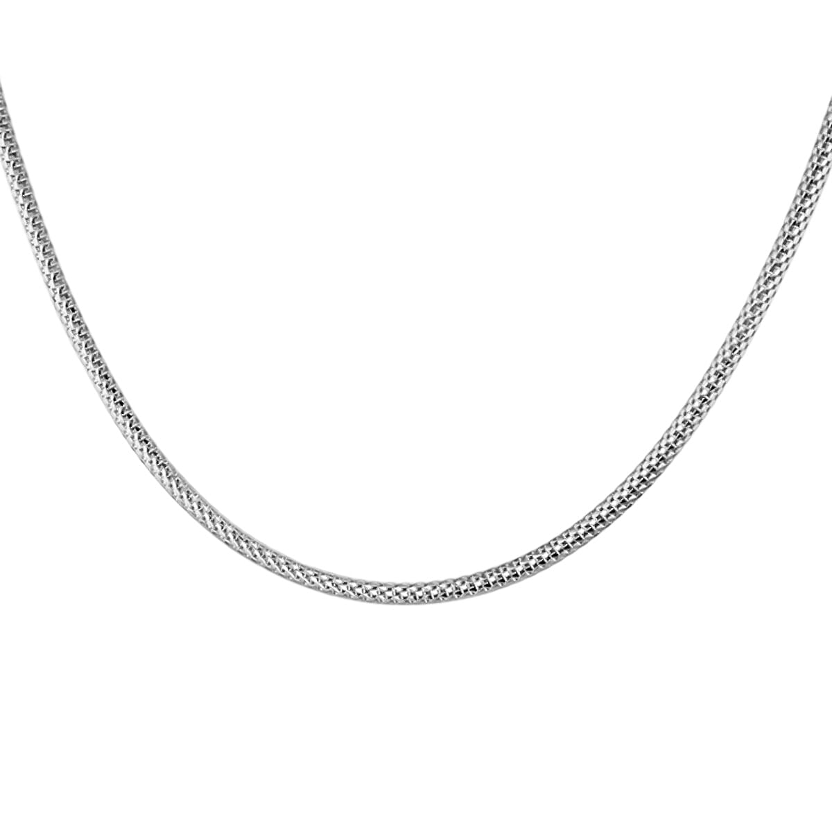 Italian Closeout - Fancy Necklace in Sterling Silver (Size - 18). 7752423 0