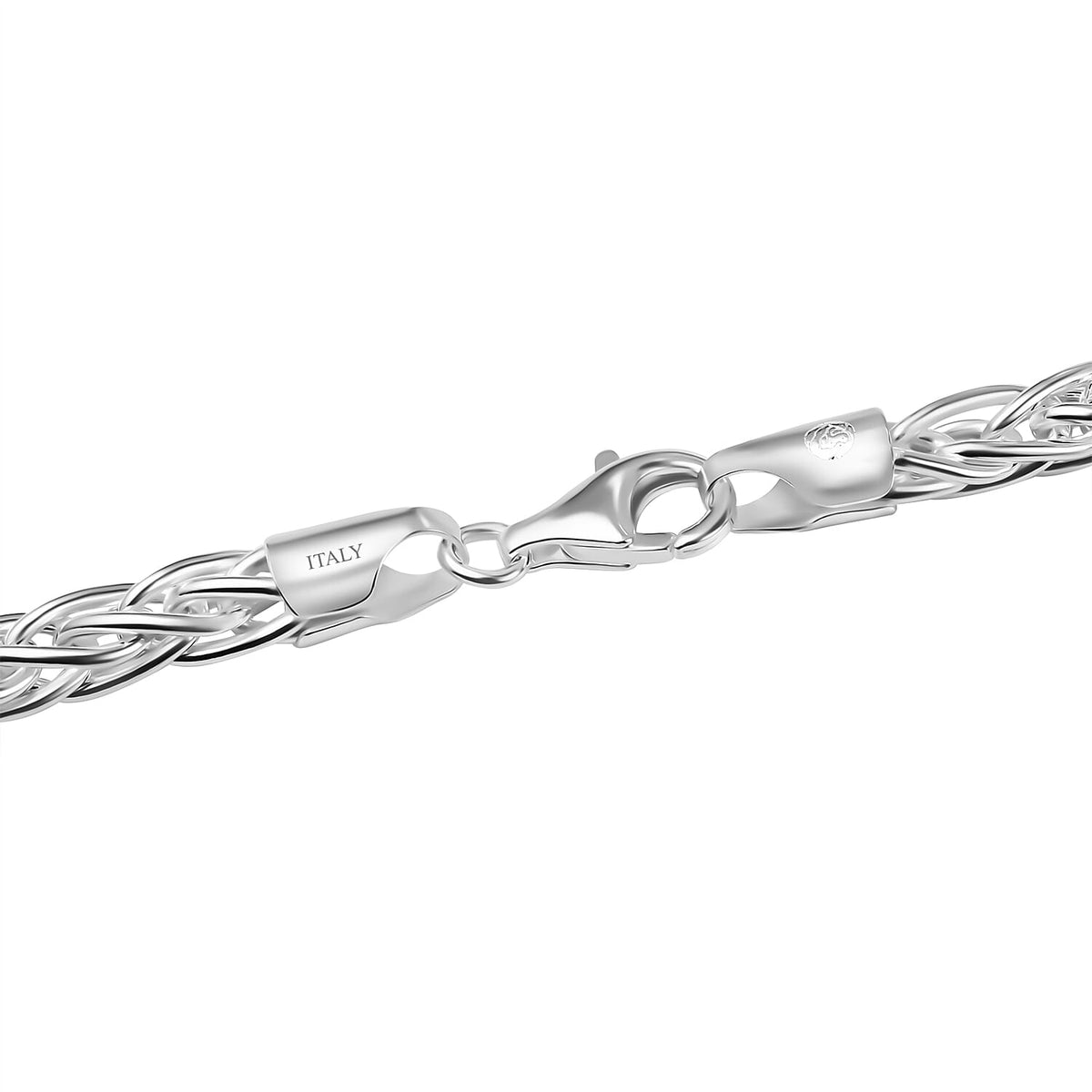 Italian Closeout - Sterling Silver Handmade Spiga Necklace (Size - 20), Silver Wt. 46.00 GM 7729644 3