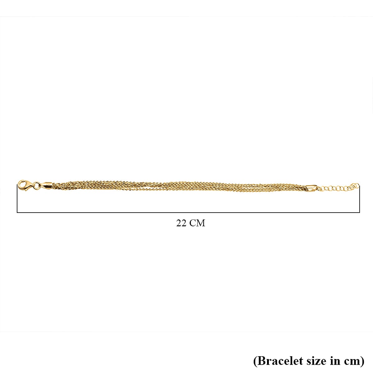 Italian Closeout Yellow Gold Overlay Sterling Silver Bracelet (Size - 7.5-1 Inch Ext.) 7386352 4