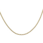 Italian Made- Vegas Close Out Deal- 9K Yellow Gold Belcher Necklace (Size - 20) with Lobster Clasp