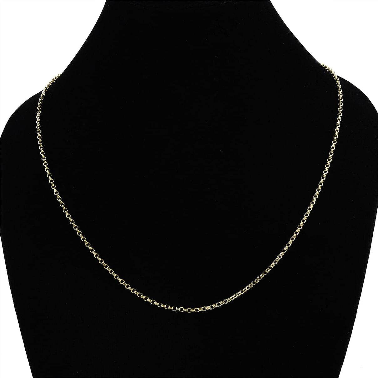 Italian Made- Vegas Close Out Deal- 9K Yellow Gold Belcher Necklace (Size - 20) with Lobster Clasp 8920152 1