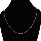 Italian Made- Vegas Close Out Deal- 9K Yellow Gold Belcher Necklace (Size - 20) with Lobster Clasp