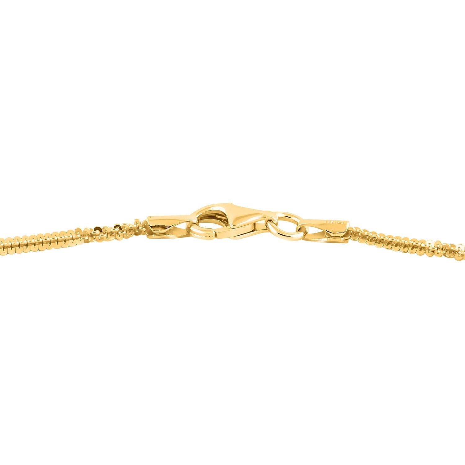 Italian Made Alternate Margarita Chain in Gold Plated Sterling Silver 20 Inches 6872198 3