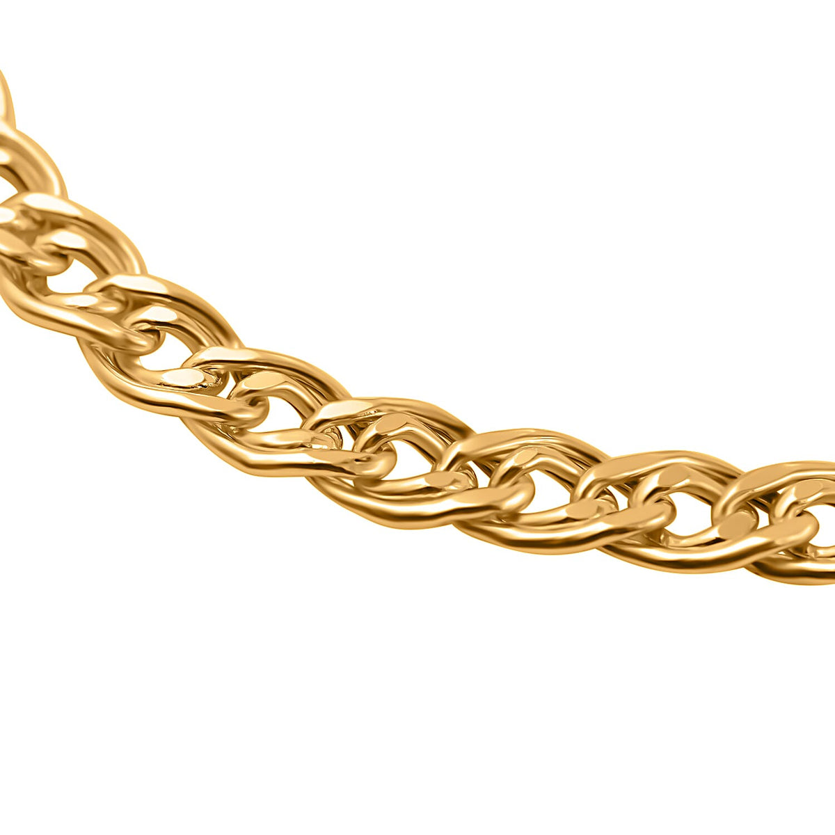 Italian Made Close Out Deal - 9K Yellow Gold Curb Bracelet (Size - 7) 7712229 2