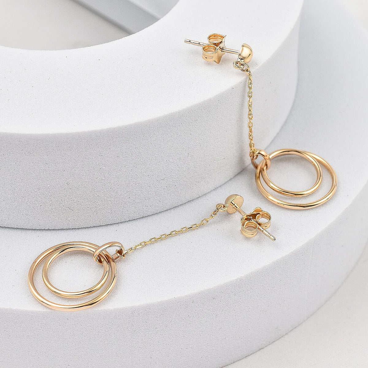Las Vegas Closeout Deal - 9K Yellow Gold Drop Earrings 7383408 1
