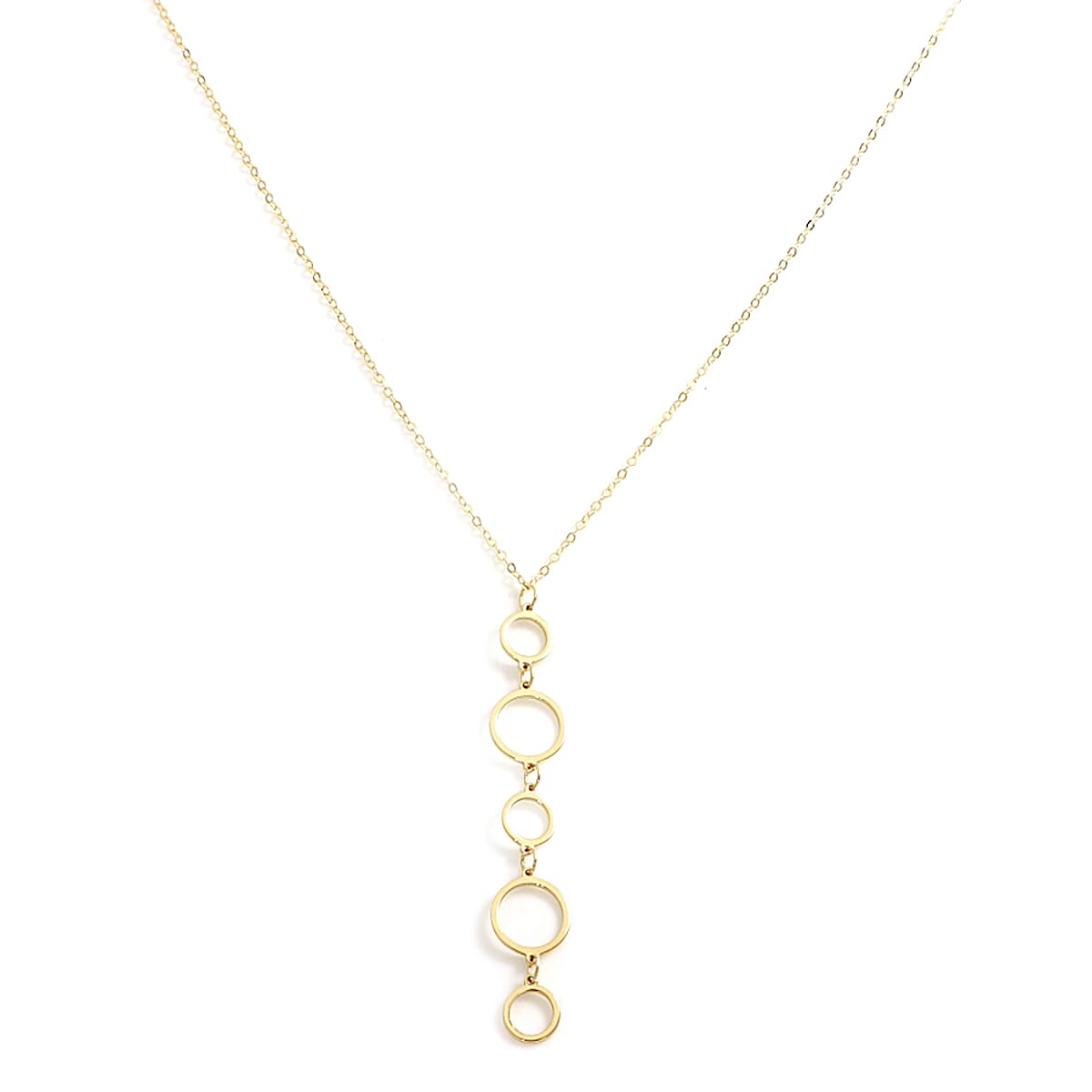 Italian Made - Eclipse Pendant with Chain Size 18 in 9K Yellow Gold 6883221 0
