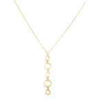 Italian Made - 9K Yellow Gold Eclipse Pendant with Chain(Size 18)