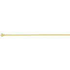 Italian Made- Gold Overlay Sterling Silver Belcher Necklace in (Size - 24)