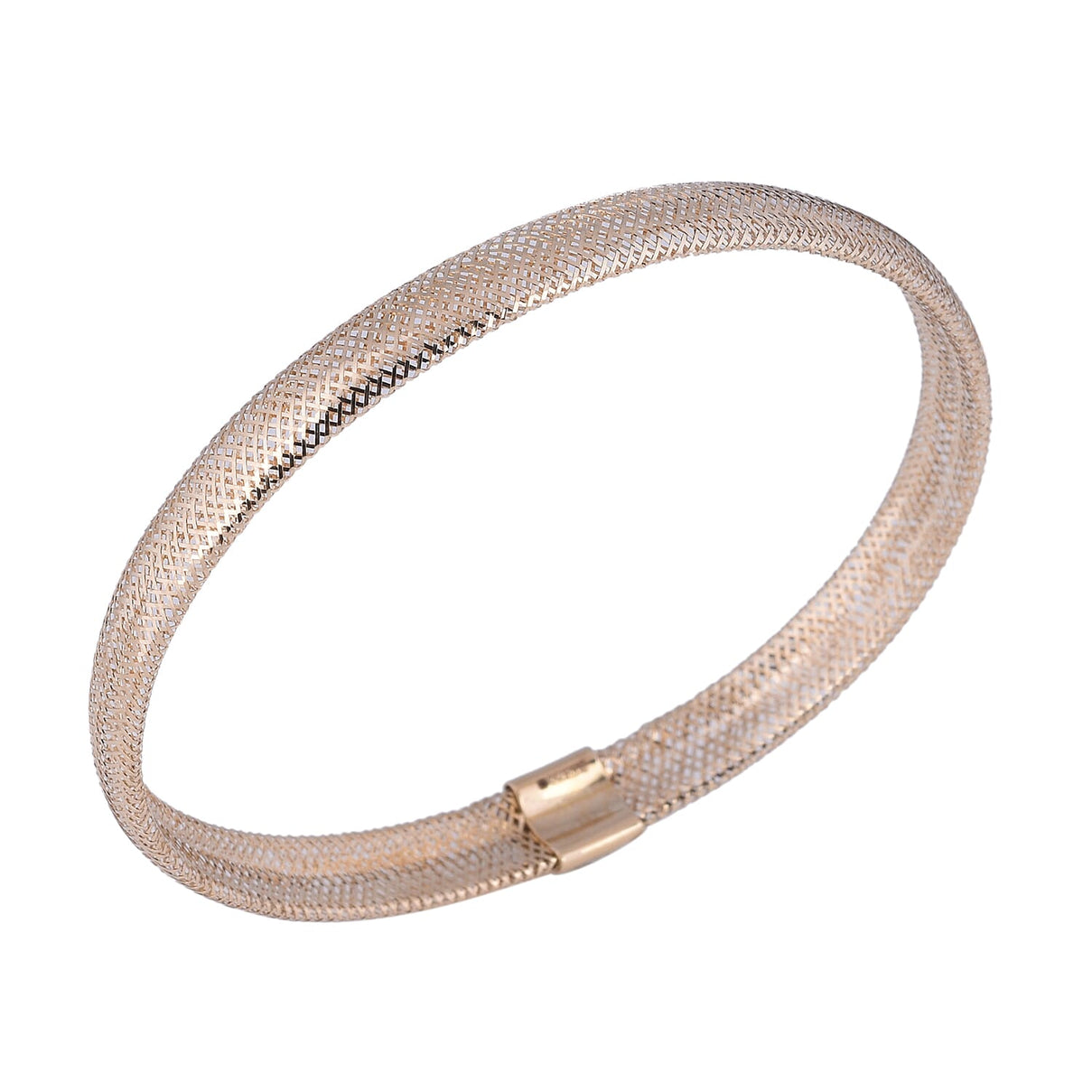 Italian Made ILIANA Stretchable Bangle Size 7 in 18K Yellow Gold 7277197 0